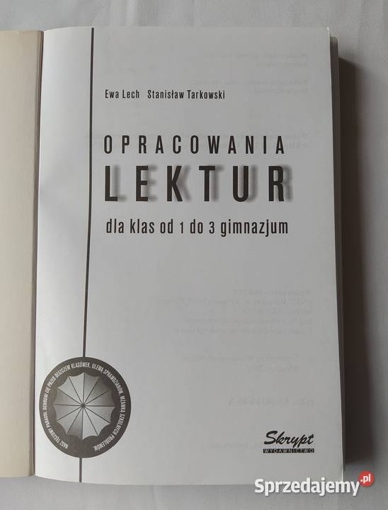 OPRACOWANIA LEKTUR Dla Klas Od 1 Do 3 Gimnazjum Hajnówka - Sprzedajemy.pl