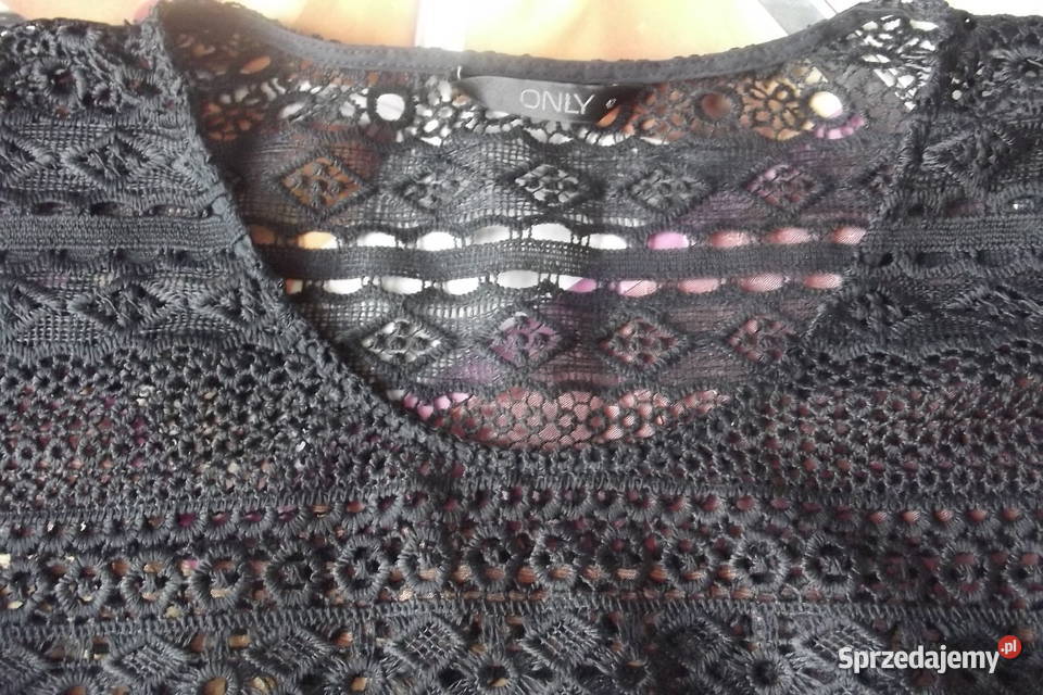 Bluzka czarna gipiura r4244 ONLY Piekary Śląskie