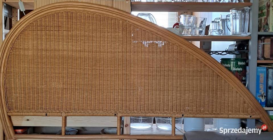 rattanowe wezgłowie łóżka 190cm Czymanowo