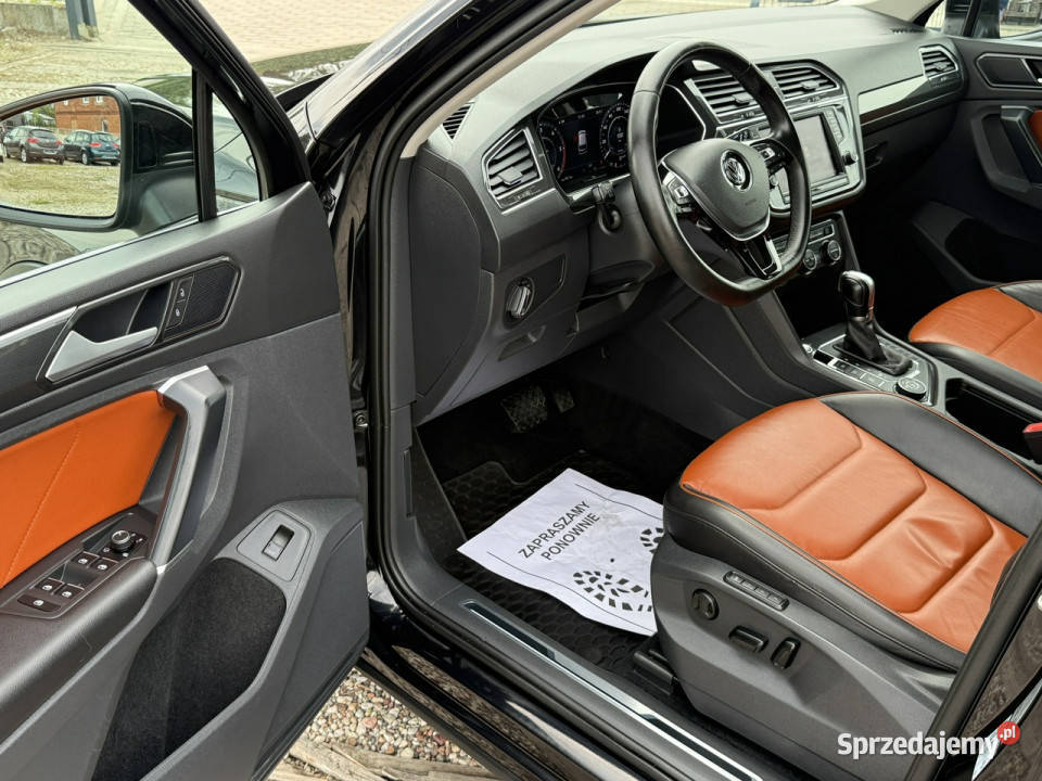 Volkswagen Tiguan elektrycznie ustawiane fotele pomorskie Dąbrowa
