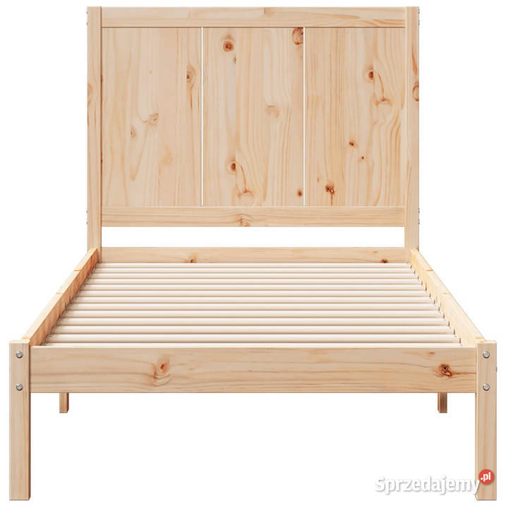 Dłuższe łóżko bez materaca lite drewno 100x220 Łóżka