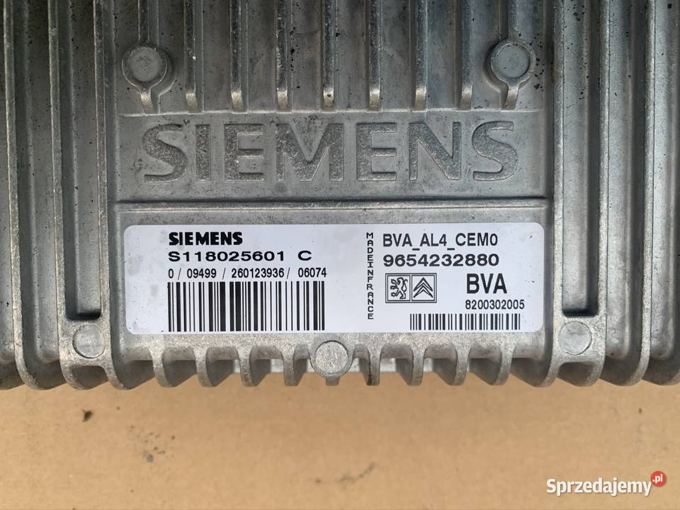 9654232880 Sterownik skrzyni automatycznej Rok produkcji 2006 zachodniopomorskie