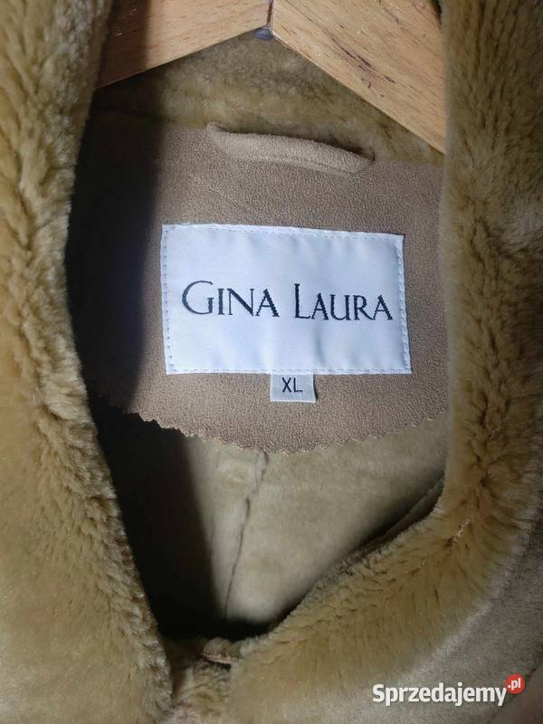 Vintage Kożuch Płaszcz Ocieplany Gina Laura Stan Dzierżoniów