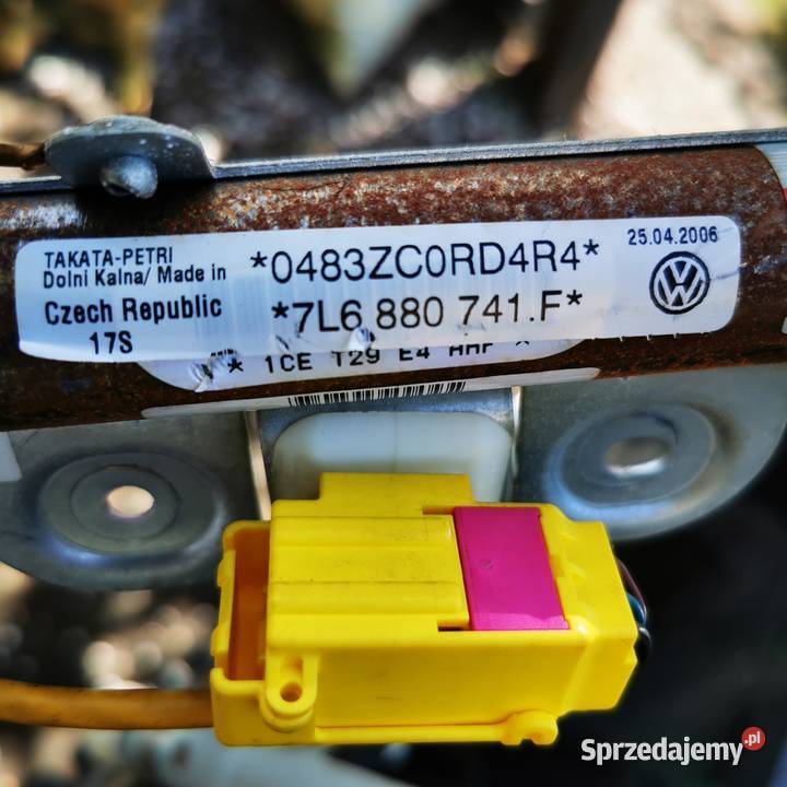 Kurtyna poduszka airbag VW TOUAREG 7L6880741F Pozostałe śląskie Jaworzno