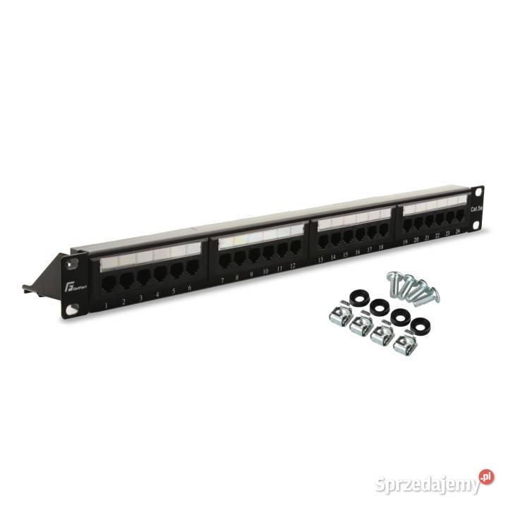 PATCH PANEL UTP CAT5E 24 PORTY PGF5EUTP24B4 śląskie Knurów