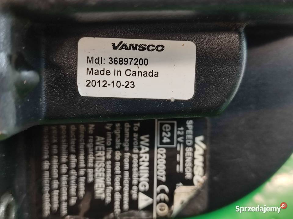 Czujnik Prędkości Radar 36897200 VANSCO Wilkowo