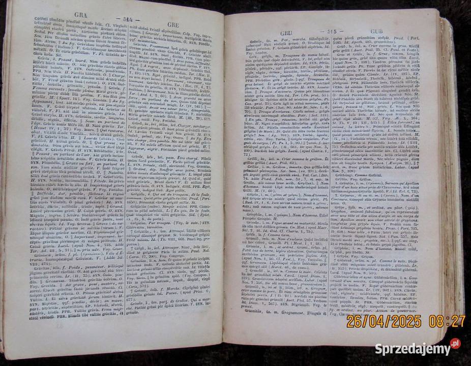 Thesaurus poeticus linguae latinae LQuicherata z lubelskie Bychawka Trzecia