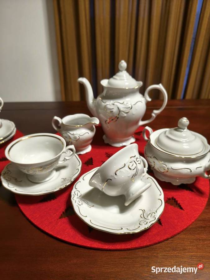 Piękny serwis kawowy IZYDA z Zakładów Porcelany