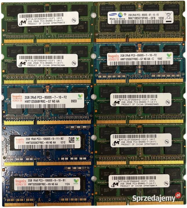Pamięć RAM 2GB DDR3 Różne firmy Sprawna większa Warszawa sprzedam