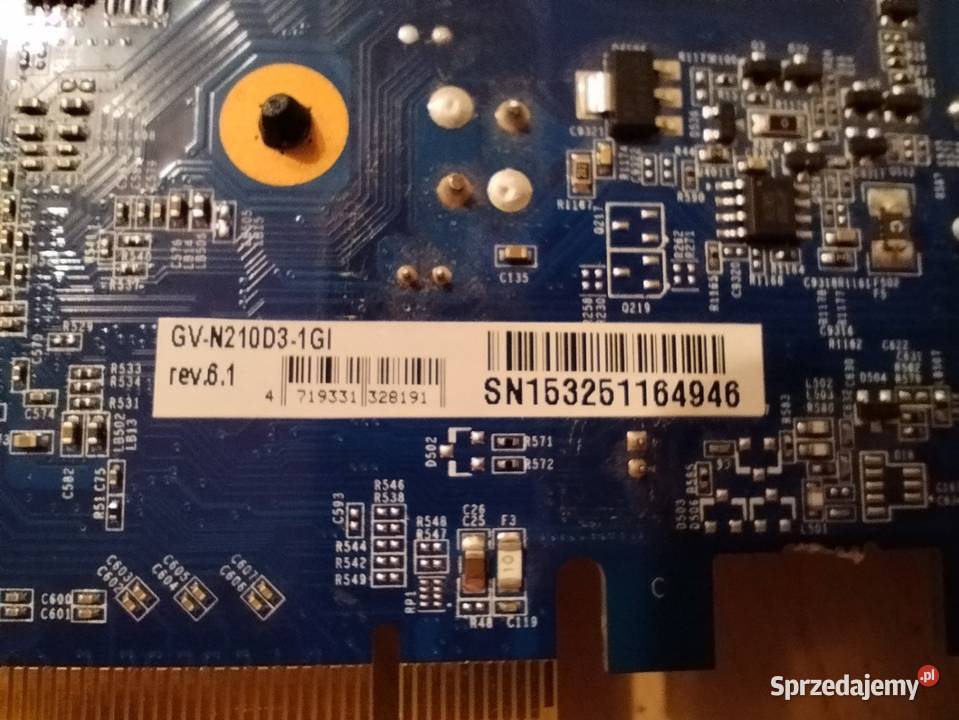 Gigabyte GeForce GT 210 Karty graficzne Kościerzyna sprzedam