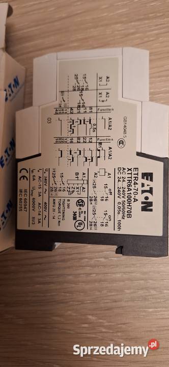 Sprzedam przekaźniki czasowe EATON typ ETR4 Łańcut