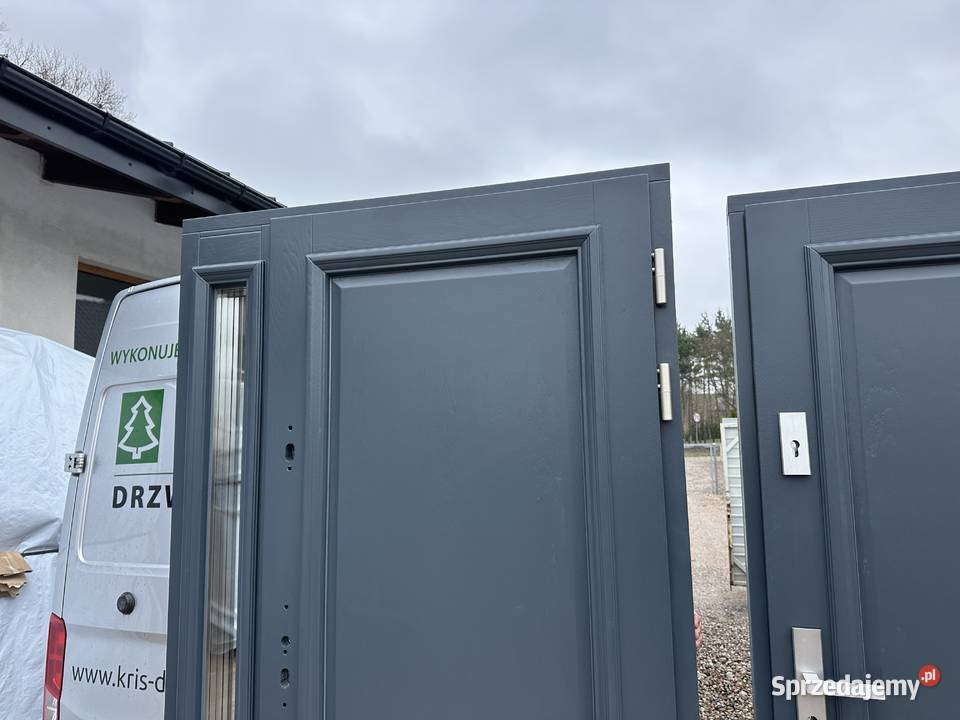 Drzwi zewnętrzne RĘKI DREWNIANE CZYSTE POWIETRZE kujawsko-pomorskie Grzybno
