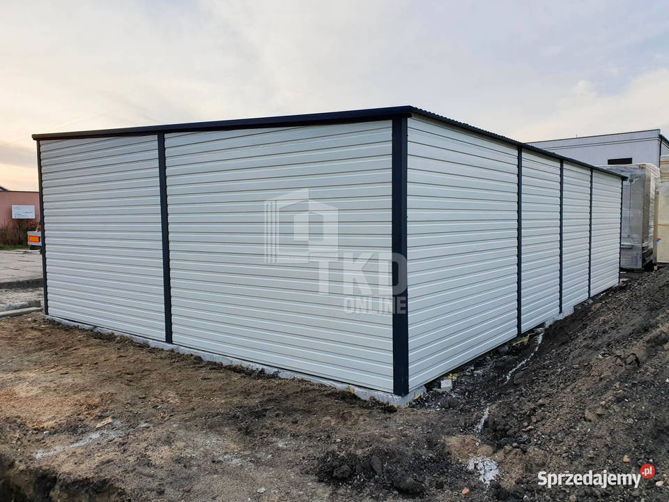 Garaż Blaszany 8x6 2x otwór pod bramę drzwi 312zł/m2 Oświęcim sprzedam