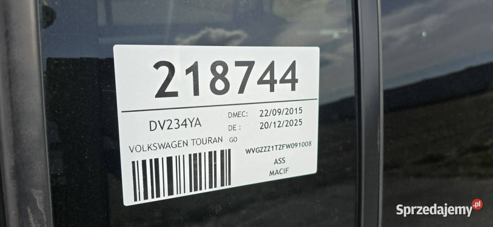 Volkswagen Touran 20 Tdi 7 osob panorama II czujnik deszczu Touran Pleszew