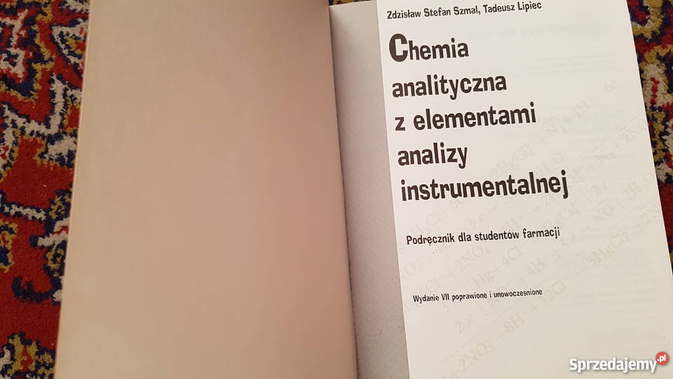 Szmal Lipiec Chemia analityczna z elementami mazowieckie Warszawa