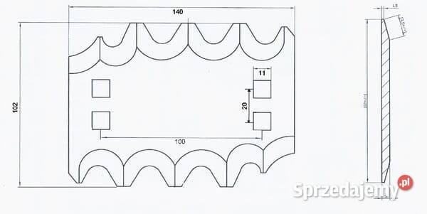Nóż paszowozu FM19116 Do maszyn uprawowych Kamionna sprzedam