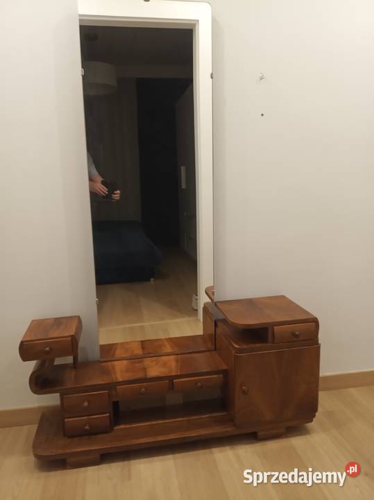 Drewniana toaletka z lustrem w stylu Art Deco Dom i Ogród Warszawa