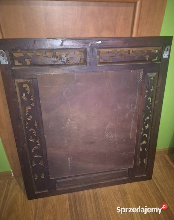 Lustro kolonialne z rzeźbioną ramą Nowa Ruda