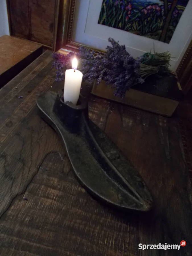 Stary Świecznik 8 Stare Szewskie Kopyto Vintage Pozostałe Szczecin