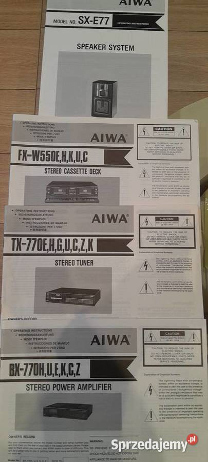 Zestaw audio AIWA Paszkówka