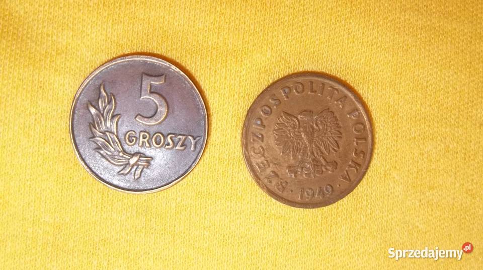Moneta 5 groszy 1949 1958 1968 1970 1971 Łódź sprzedam
