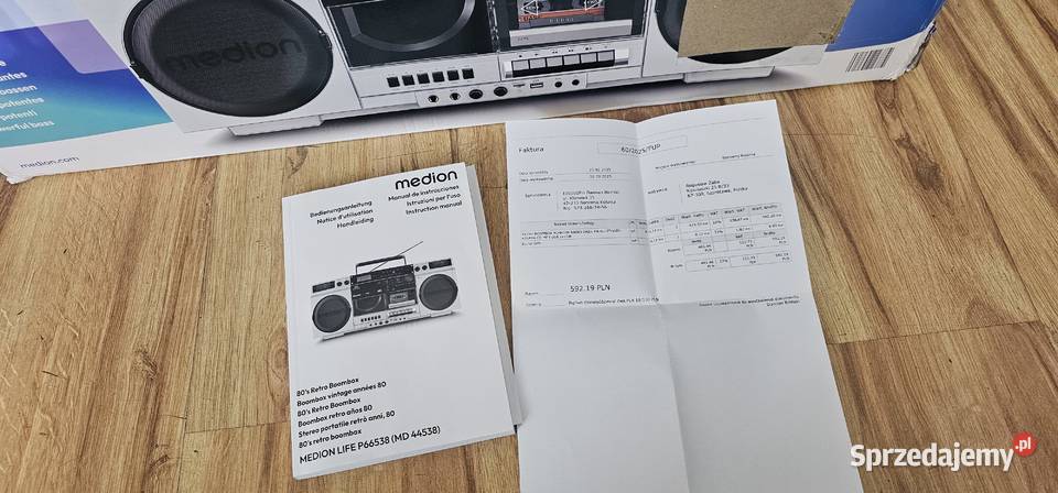 Retro BOOMBOX MD44538 Radio DAB FM BLUETOOTH lubuskie Szprotawa