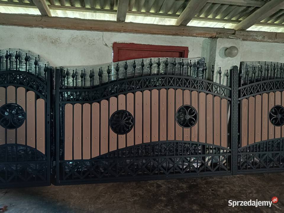 Brama Wjazdowa Dwuskrzydłowa Kuta Pręt Pełny Starachowice