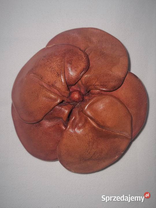 Broszki ze skóry motyl i kwiat rękodzieło Dla kobiet Warszawa