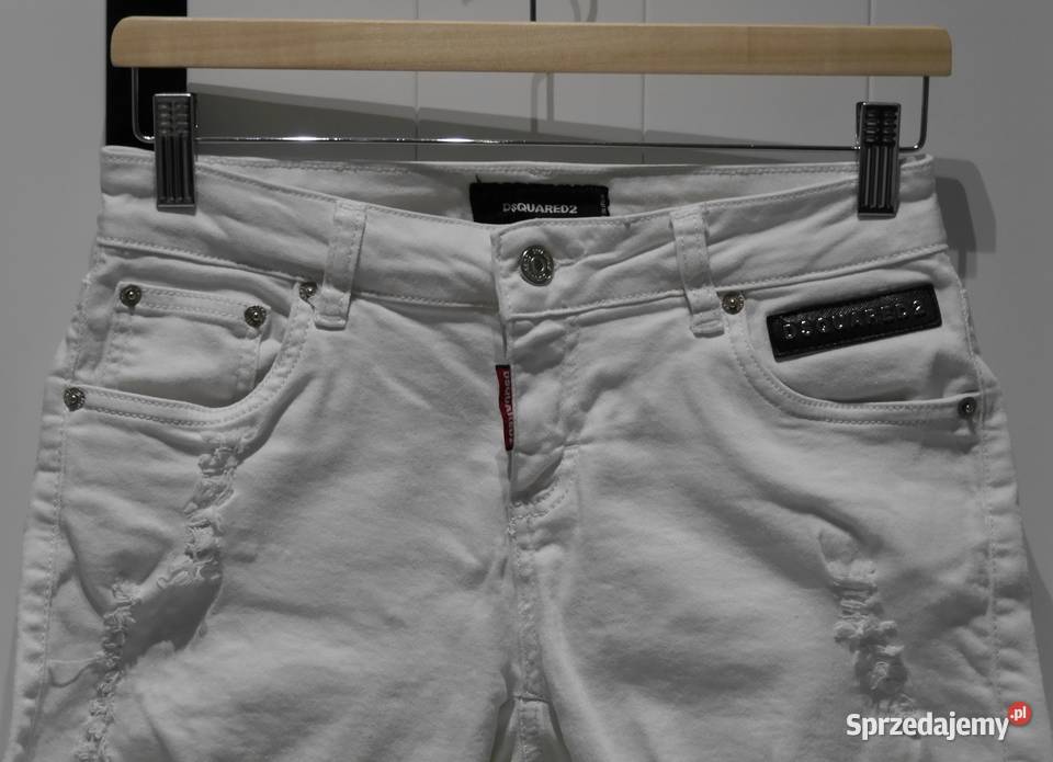 Dsquared2 świetne spodnie dziury przetarcia 36 S Wrocław