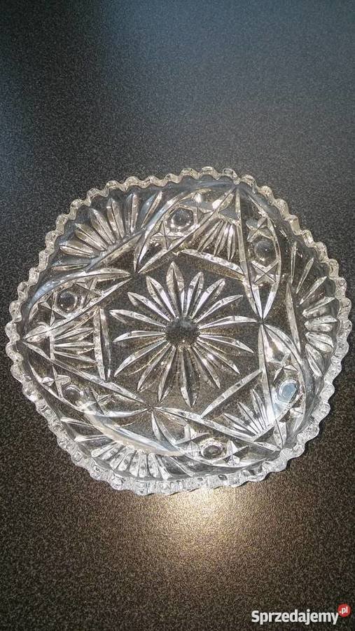 przepiękny kryształ kryształowe talerzyki pomorskie