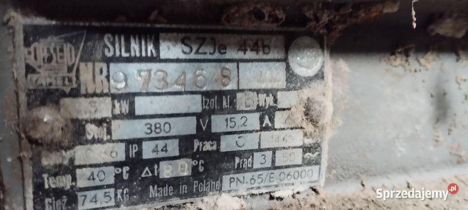 Silnik 75 kw na wózku pod dmuchawę Pozostałe Pleszew