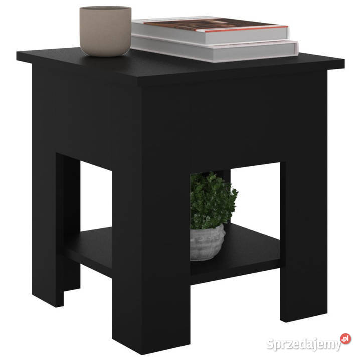Stolik kawowy czarny 40x40x42 materiał Warszawa sprzedam