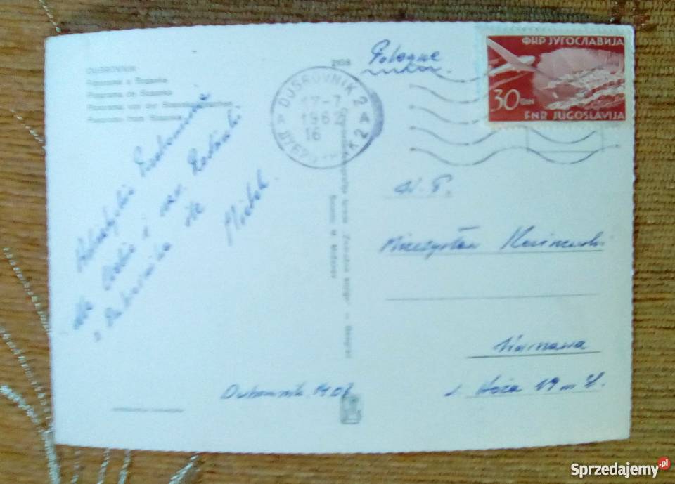 DUBROWNIK MIASTO W DALMACJI MORZEM ADRIATYCKIM Piszczac