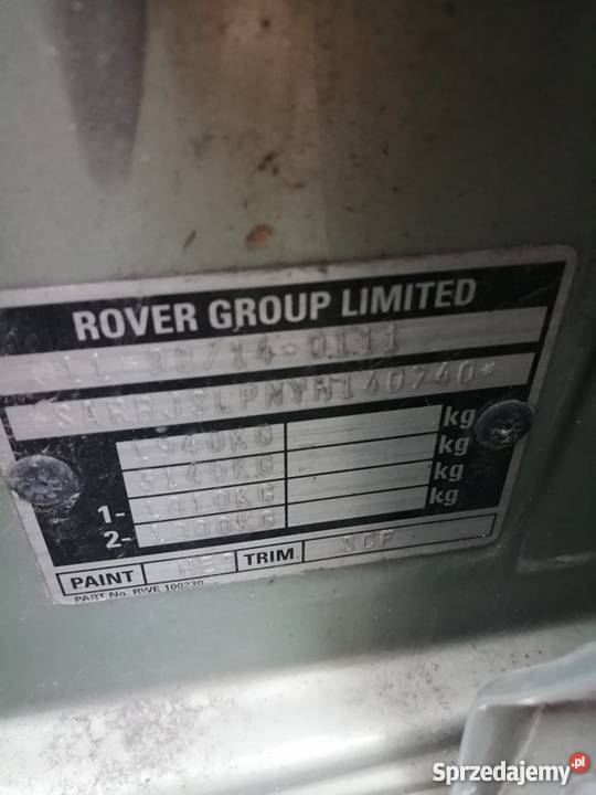 Rover 75 18 2000 uszkodzony poduszka powietrzna Puławy