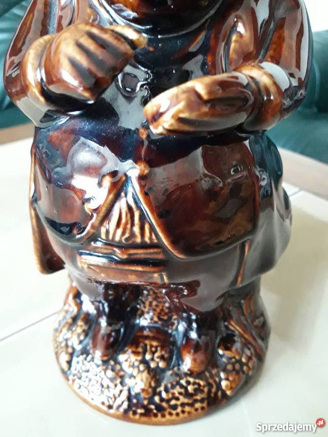Antyk ceramiczny figuralny kufel 1840 lubelskie