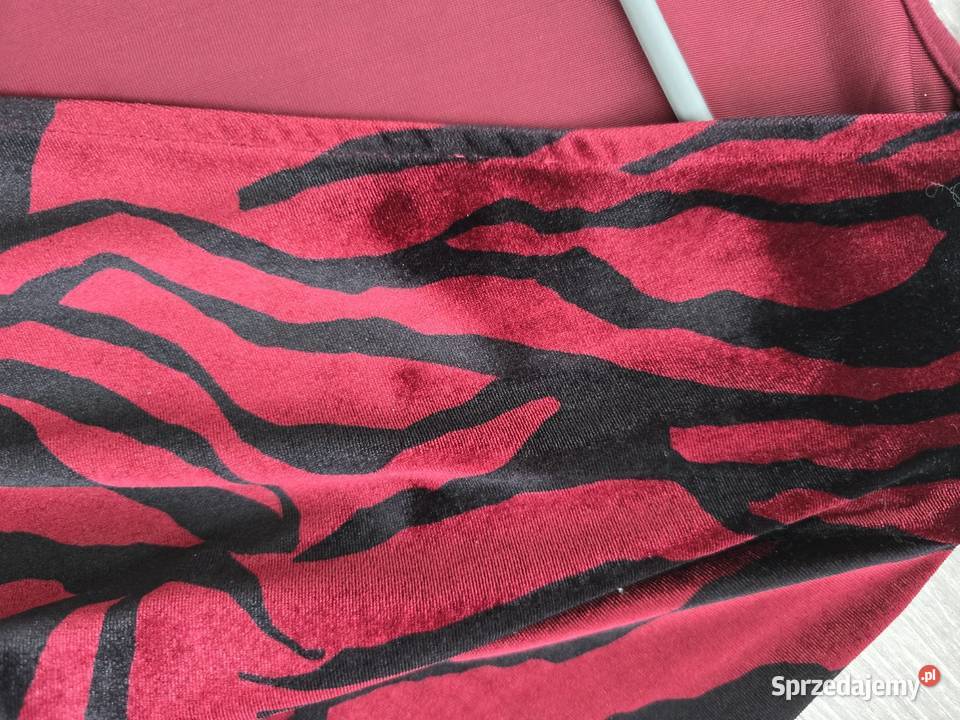Sukienka Asymetryczna welur Rozmiar 36(S) Spódnice i sukienki śląskie Rybnik