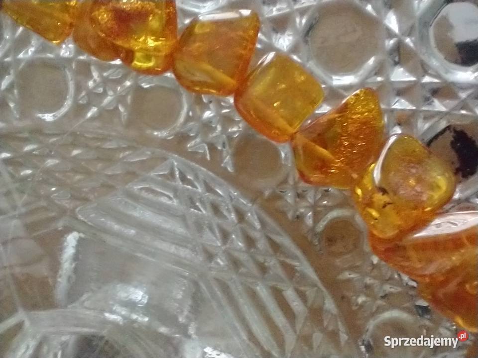 Naszyjnik bursztyn bałtycki rękodzieło Łódź