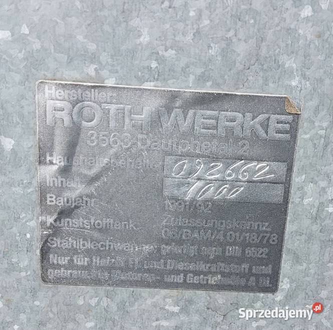 Zbiornik 1000 L Krzyż Wielkopolski