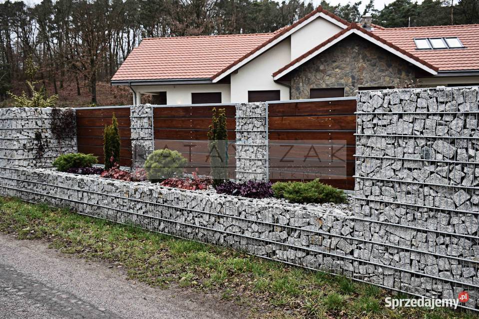 Mur gabionowy 1 mb gabiony ocynkowane komplet do Poznań