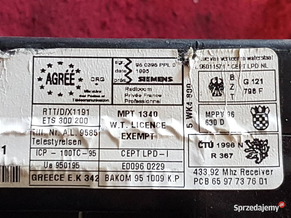 SHARAN GALAXY 19 TDI MODUL BSI SKRZYNKA Komputery Turkowice