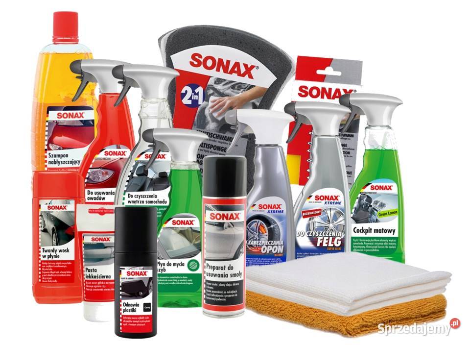 SONAX Kosmetyki Samochodowe Woski Gąbki Szampony Jasło
