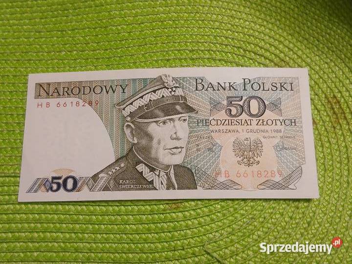 banknot polski 50 złotych z 1988r Numizmatyka