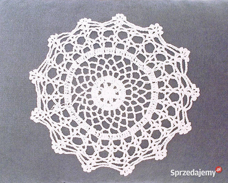 koronkowa serwetka z bawełny biała koronkowa Opole