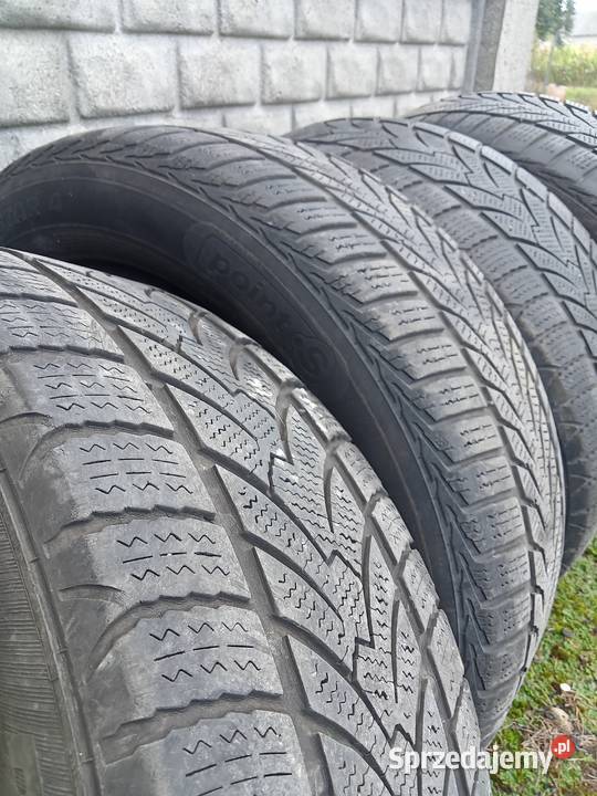 Komplet opon zimowych 4 sztuki 16 20555 Piorunów sprzedam