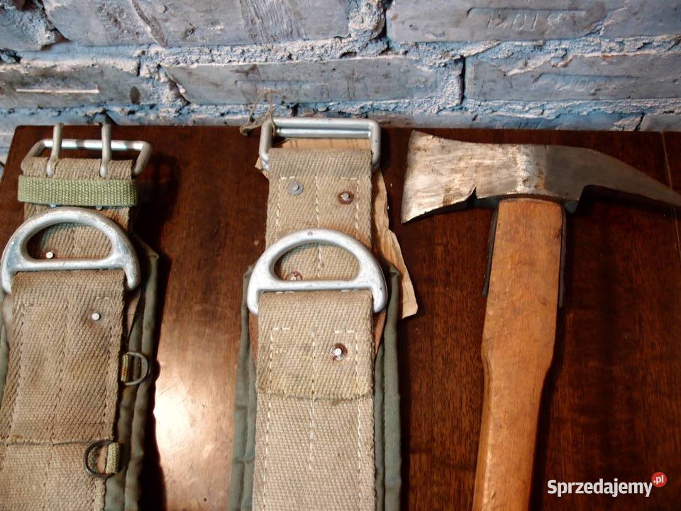 Zabytkowy pas strażacki topór bojowy prod LZKT Łódź sprzedam