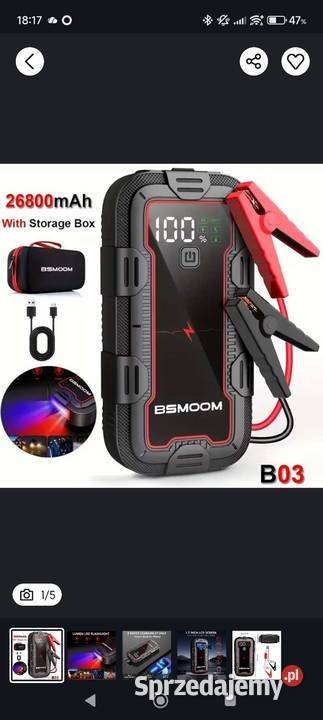 Powerbank do samochodów rozruch Żary