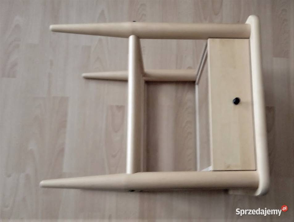 Stolik nocny lite drewno Ikea szuflada półka 47cm Dąbrówka sprzedam