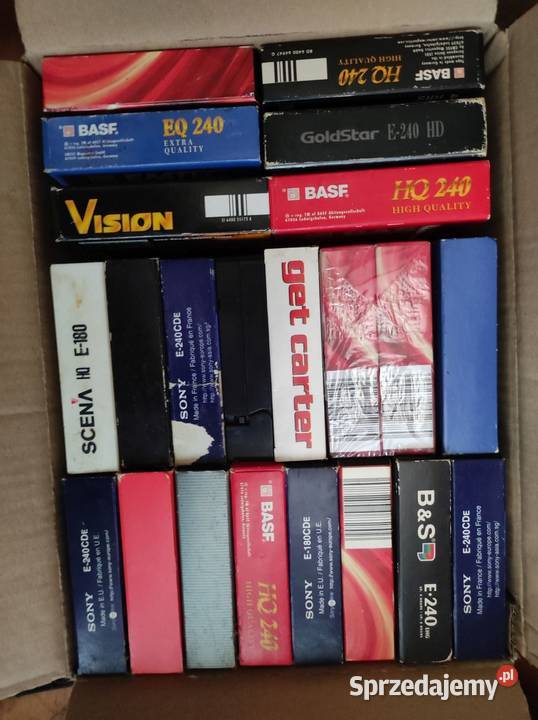 kkasety wideo VHS kolekcjonerskie JVC TDK Maxell Kielce
