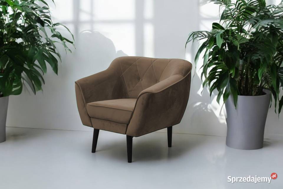 Fotel Tapicerowany Maya W Stylu Skandynawskim Tarchały Małe