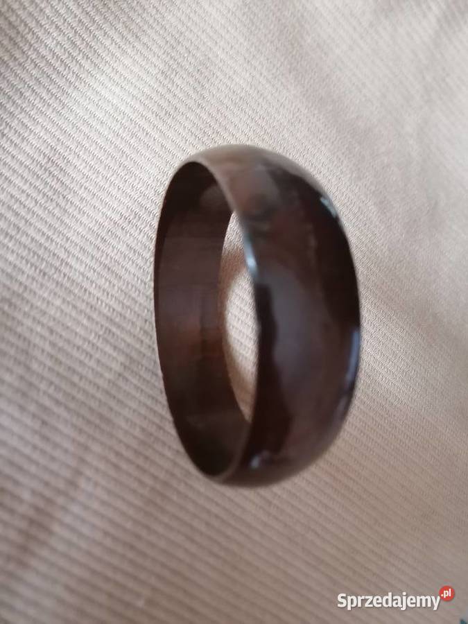 Bransoletka plastikowa brązowagładka Łódź